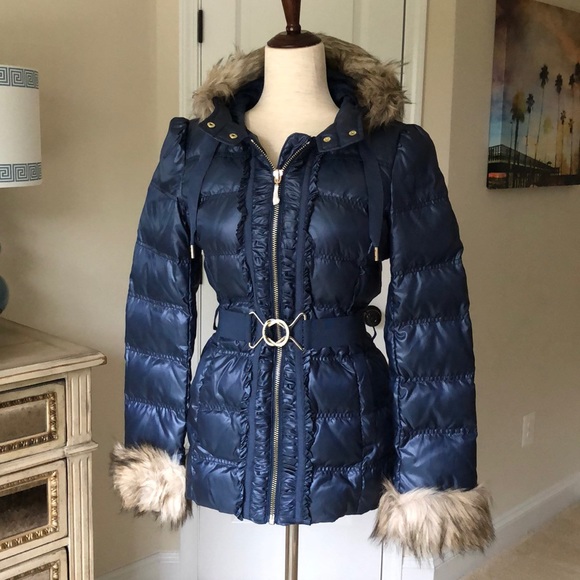 Juicy Couture Navy Puffer Coat